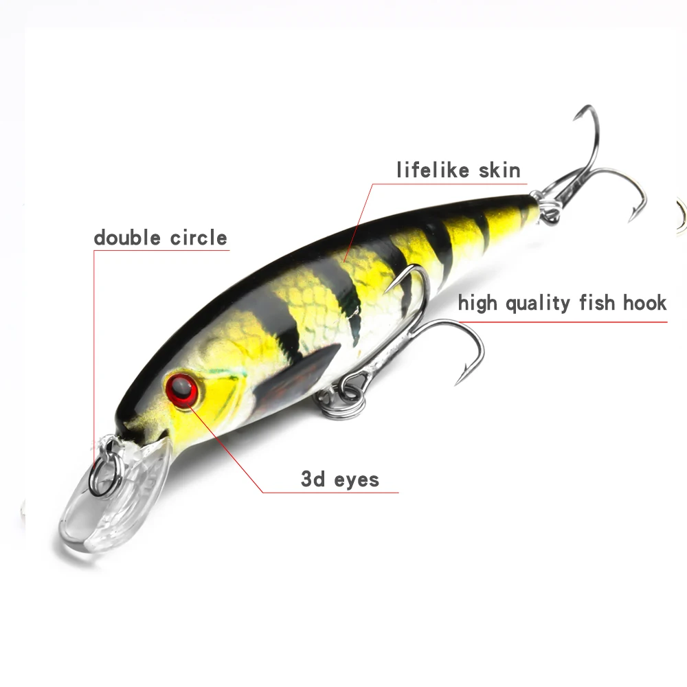 PROXPE-Señuelos de Pesca duraderos, Wobbler duro, 11cm, 13,4g, modelo caliente, cebo Crankbait, carpas, pececillos, calidad profesional, SwimBait, Pesca - imagen 3