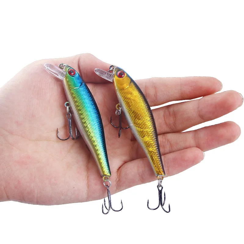 Señuelos de Pesca de pececillos sumergibles, modelo japonés, 8,5 cm, 9,2g, Jerkbait, Lucio, Carkbait, Wobblers, Swimbait, cebo profesional, 1 unidad