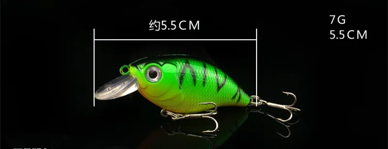 Señuelo de pesca Mini Minnow manivela cebo señuelos artificiales 7g/5,5 cm oscilante pequeño pez gordo pequeño flotador señuelos 1 piezas venta - imagen 3