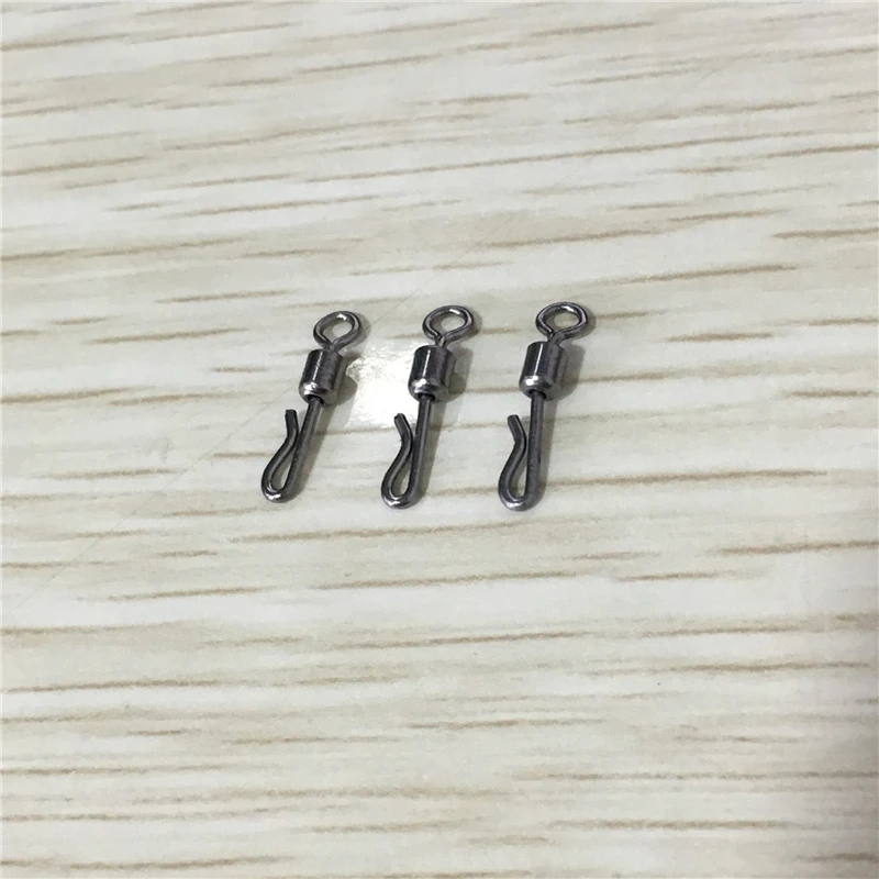 Conector de rotación giratorio tipo Q, Pin giratorio a presión, accesorios de equipo de Pesca, 1000 unids/lote, venta al por mayor - imagen 3