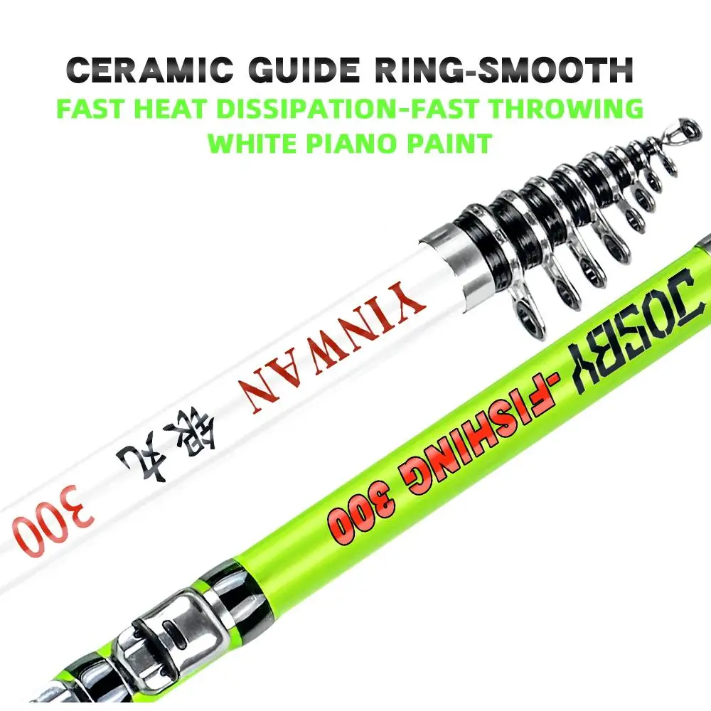 JOSBY-caña giratoria de fibra de carbono, Mini, telescópica, portátil, 1,5/1,8/2,1/2,4/2,7/3,0 M - imagen 4