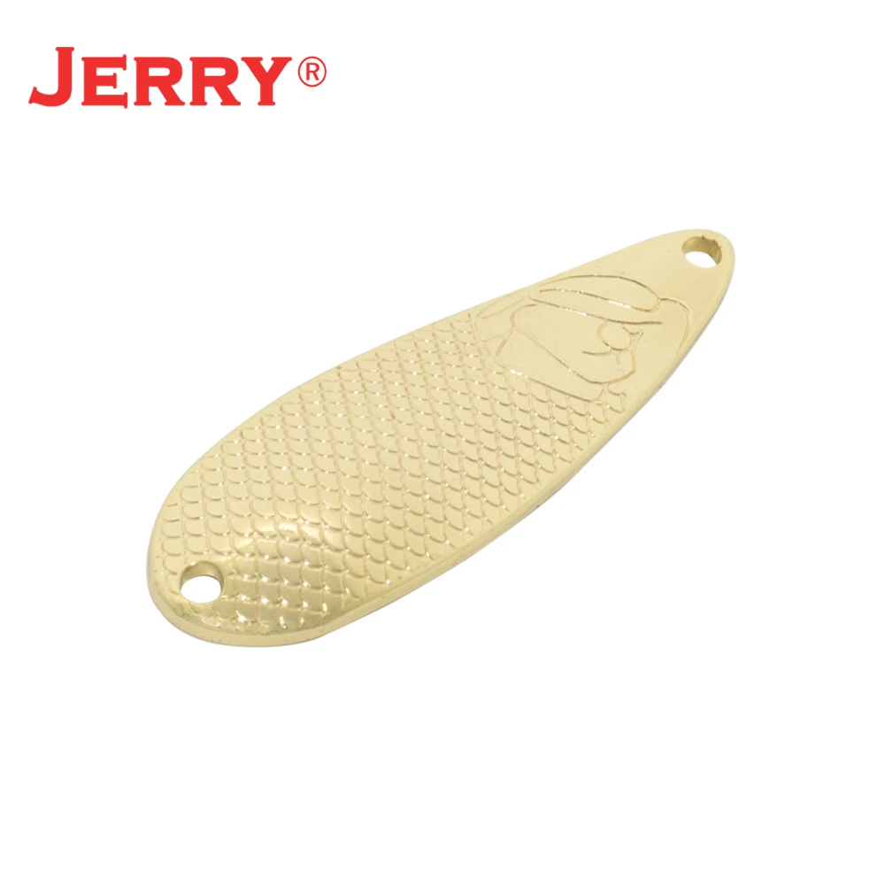 Jerry Perseus-Señuelos de Pesca de 50 piezas, cucharas para curricán, sin pintar, en blanco, lago, Arroyo, trucha, Zander, Lucio, cebo giratorio - imagen 3