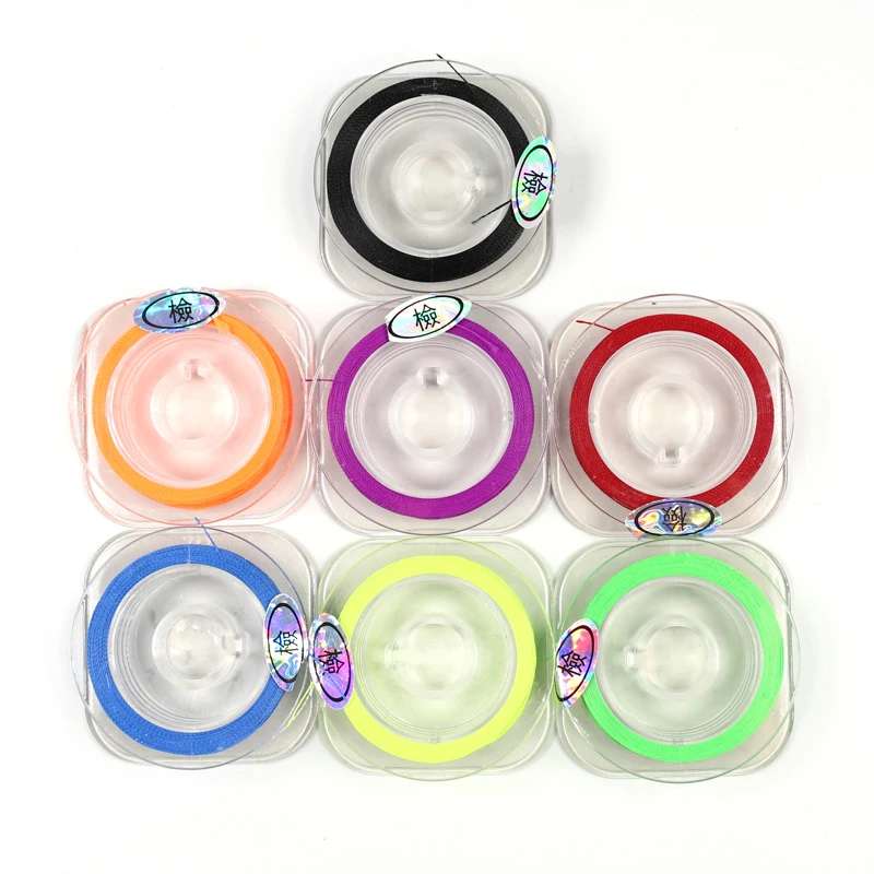 Wifreo 50m/carrete 200D Color brillante envoltura de caña hilo de algodón para Baitcast/caña de pescar con mosca línea de reparación de caña de construcción - imagen 4