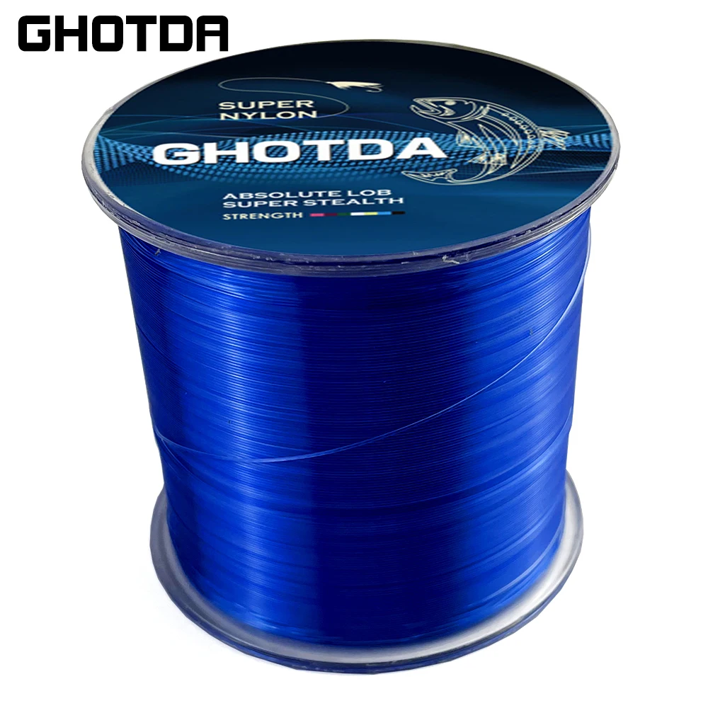 GHOTDA-sedal de pesca Invisible, monofilamento, línea negra, pesca en hielo, nailon transparente, 500m, 3,4 ~ 28.6lb - imagen 3