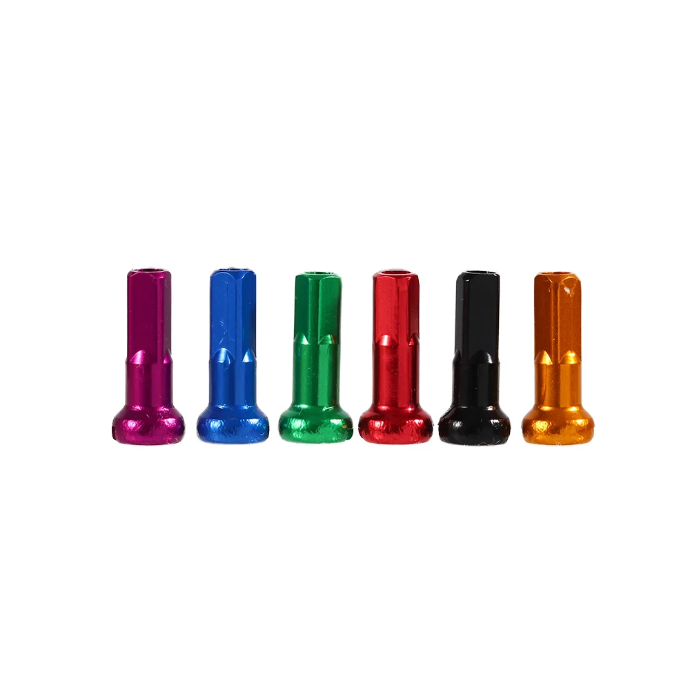 Niples de radios para rueda de bicicleta de montaña, Multicolor, aleación de aluminio anodizado, 14mm, 10 unidades - imagen 4
