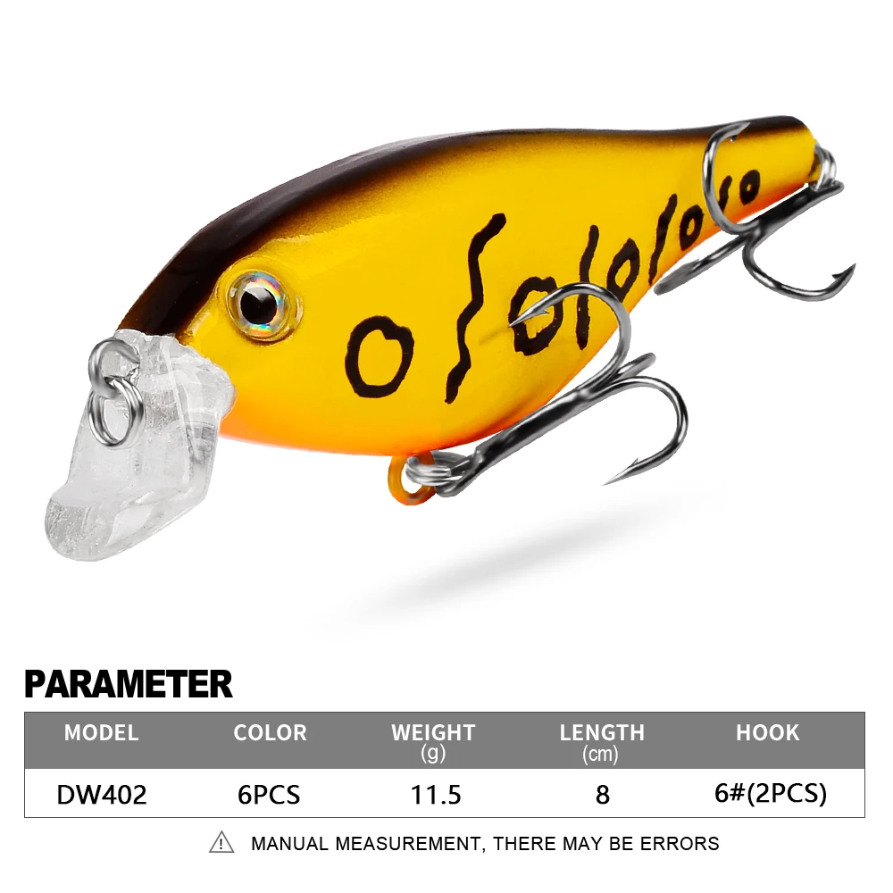 PROBEROS-señuelo de pesca flotante, cebo duro Artificial, Wobblers, Topwater, Minnow, aparejos de pesca, Crankbait, 8cm-11,5g, 1 unidad - imagen 3