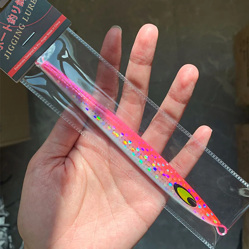 OBSESSION J64 señuelo de pesca de hundimiento rápido Jigging 120g 150g Artificial brillante láser Metal Jigbait agua salada brillo pesca Jig señuelo - imagen 3