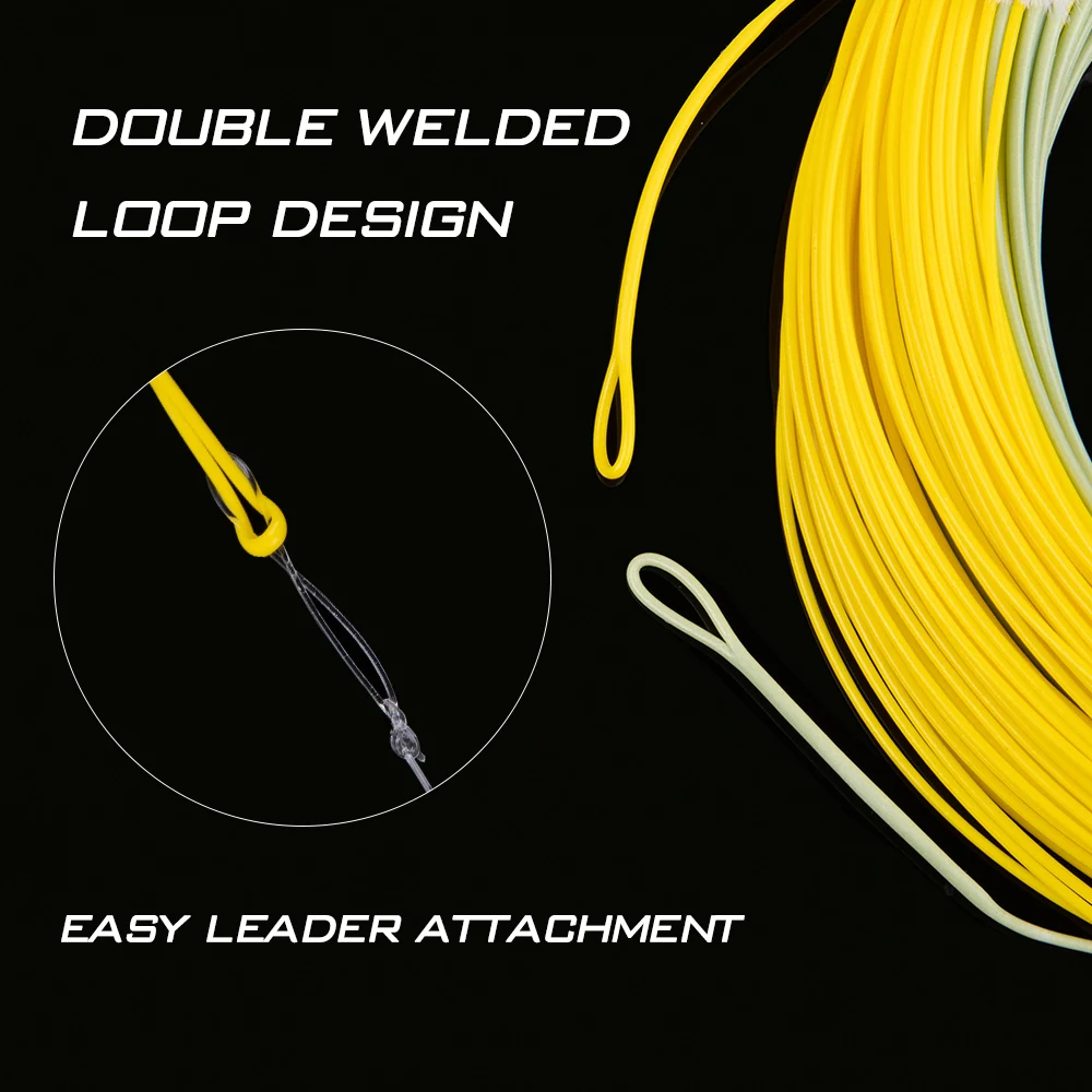 Goture Master-sedal de pesca con mosca, accesorio flotante con peso delantero, alta calidad, #2-#10, 90 pies/100 pies - imagen 4