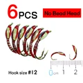 6pcs no beadhead