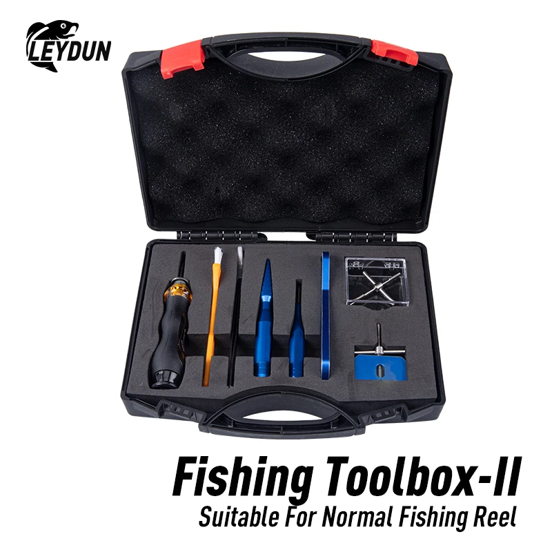 LEYDUN-Herramienta de mantenimiento de carrete de pesca Baitcasting DIY, Kits convenientes ligeros, Combo de herramientas de reparación, Pin de dispositivo de desmontaje de carrete