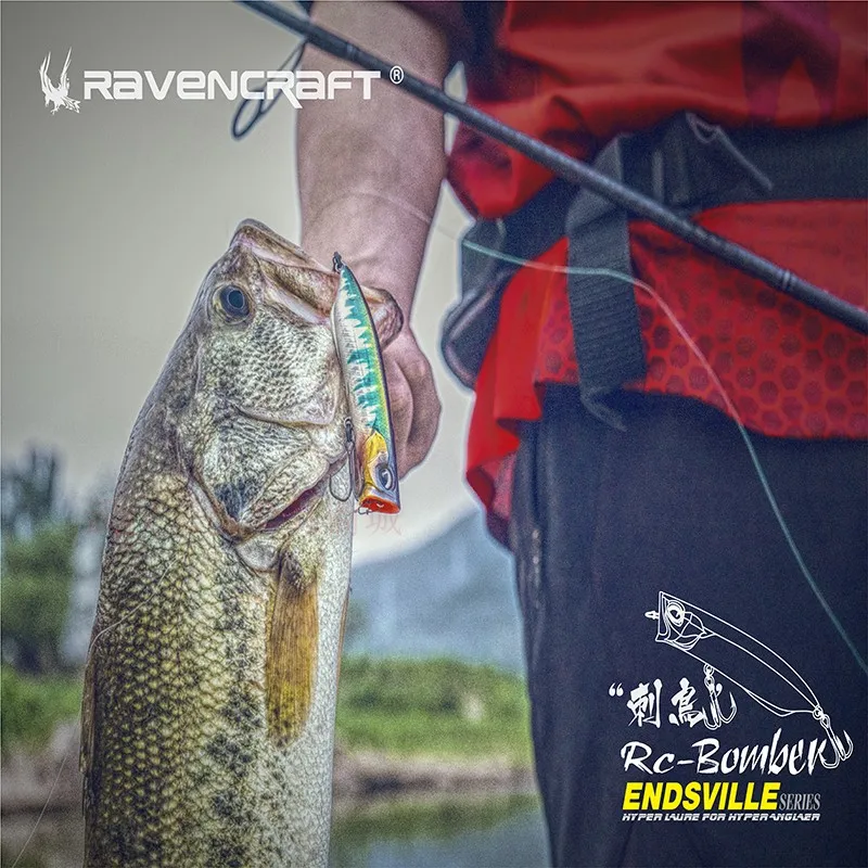 Ravencraft RC-BOMBER Popper – Señuelo superficie para lubina y trucha - imagen 5