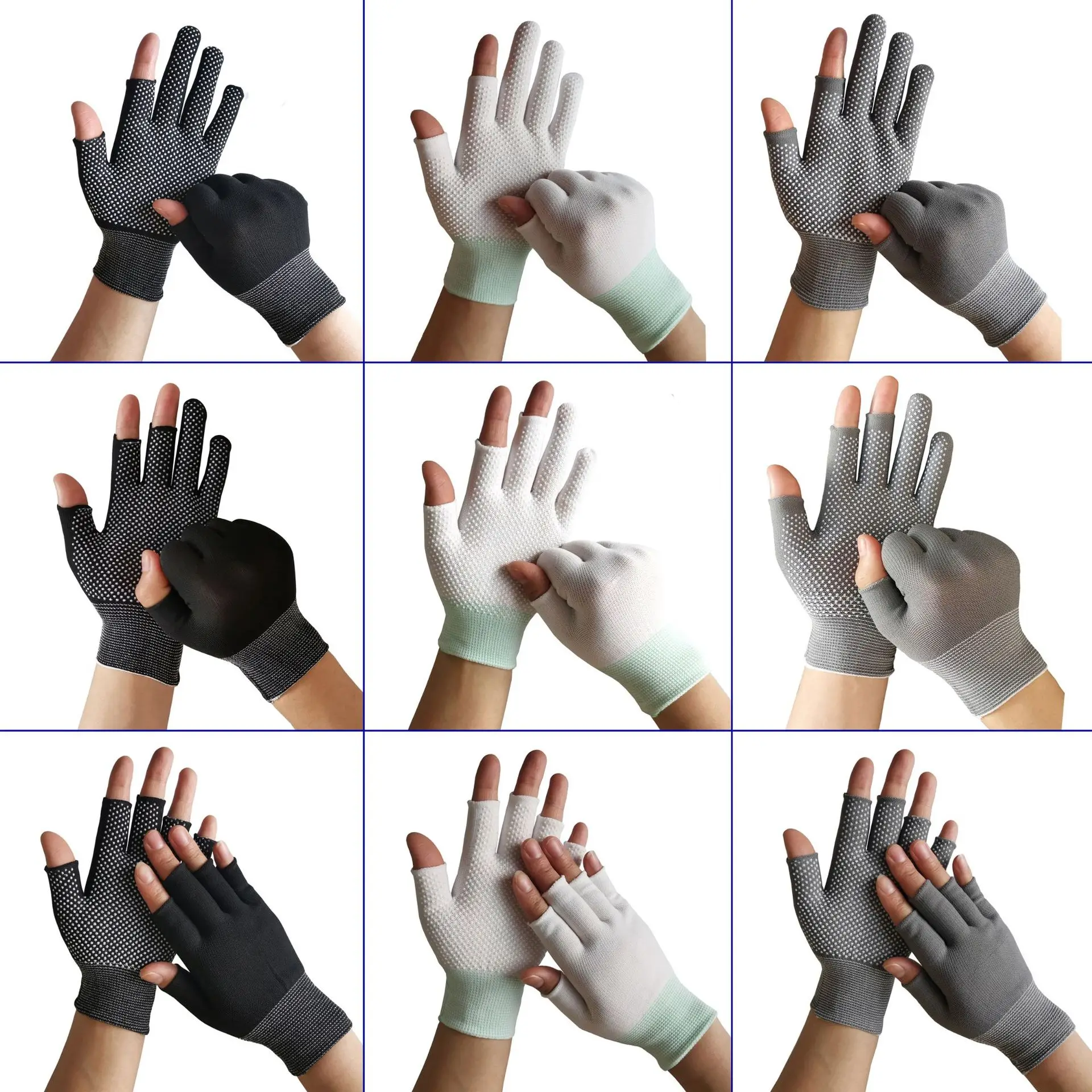 1piar-guantes de pesca antideslizantes, guantes deportivos de tres Finger para invierno, accesorios de pesca, equipo pesca accesorios mar - imagen 5