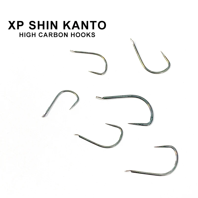 XP SHIN KANTO-anzuelos de pesca japoneses, 10 unids/lote, Iseama, círculo, Ojo de carpa, anzuelos de una sola plantilla, accesorios de pesca de carbono - imagen 2