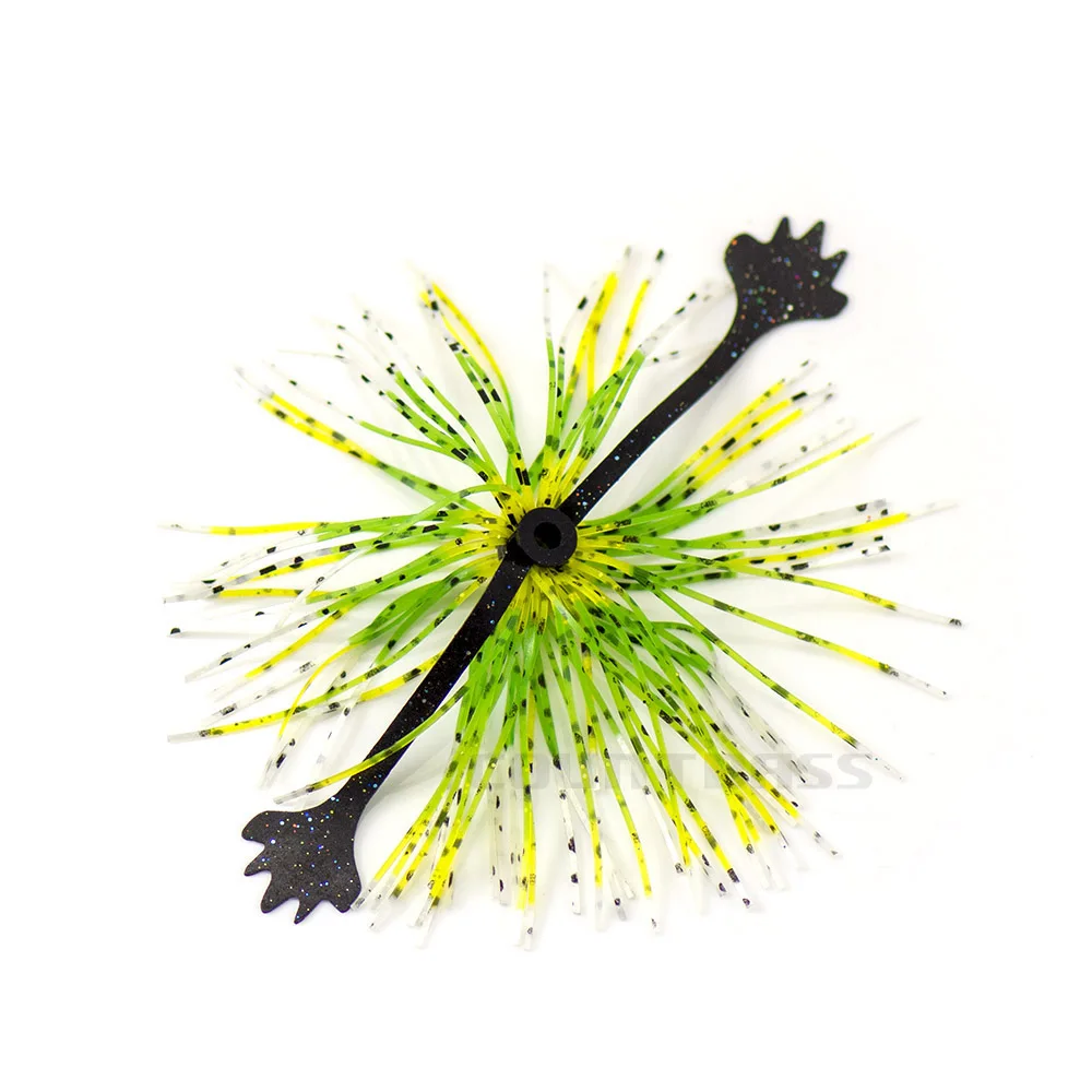 COUNTBASS 6 uds falda de goma de silicona reemplazo de remolque para cebo de rana pulpo Madai calamar Jigging Señuelos de Pesca - imagen 5