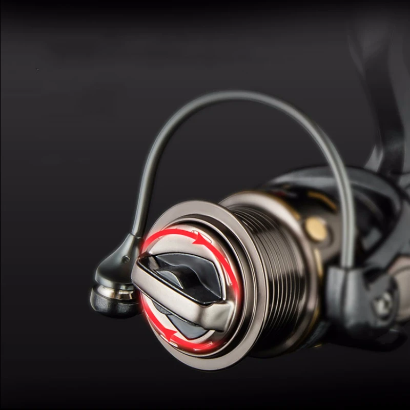 Rueda De Pesca De Metal, Micro carrete giratorio 800-1000, cuerpo De aleación De Baitcasting 9 + 1BB 5,2: 1, ligero para streaming, carrete De Pesca - imagen 4