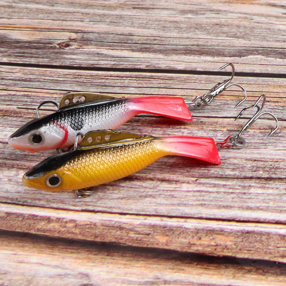 ATUENO-señuelo de pesca en hielo de invierno, balanceador, ojos 3D, anzuelo duro, Jigging, cebo de pesca equilibrado para atrapar perca y Lucio - imagen 3