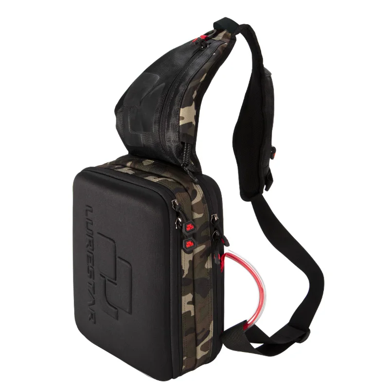 Lurestar bolsa de pesca de un solo hombro, caja de almacenamiento de cebo, aparejos de pesca de señuelo de calidad, 2 uds. - imagen 5