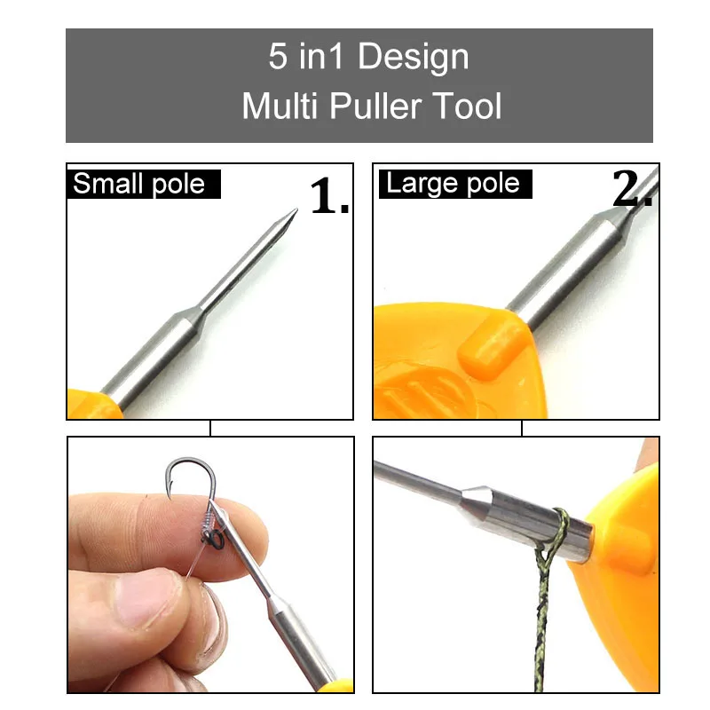 Accesorio de pesca de carpa 5 en 1, multiherramienta para aparejo de carpa Chod Zig, alimentador de método grueso, aparejos de pesca, 1 Uds. - imagen 3