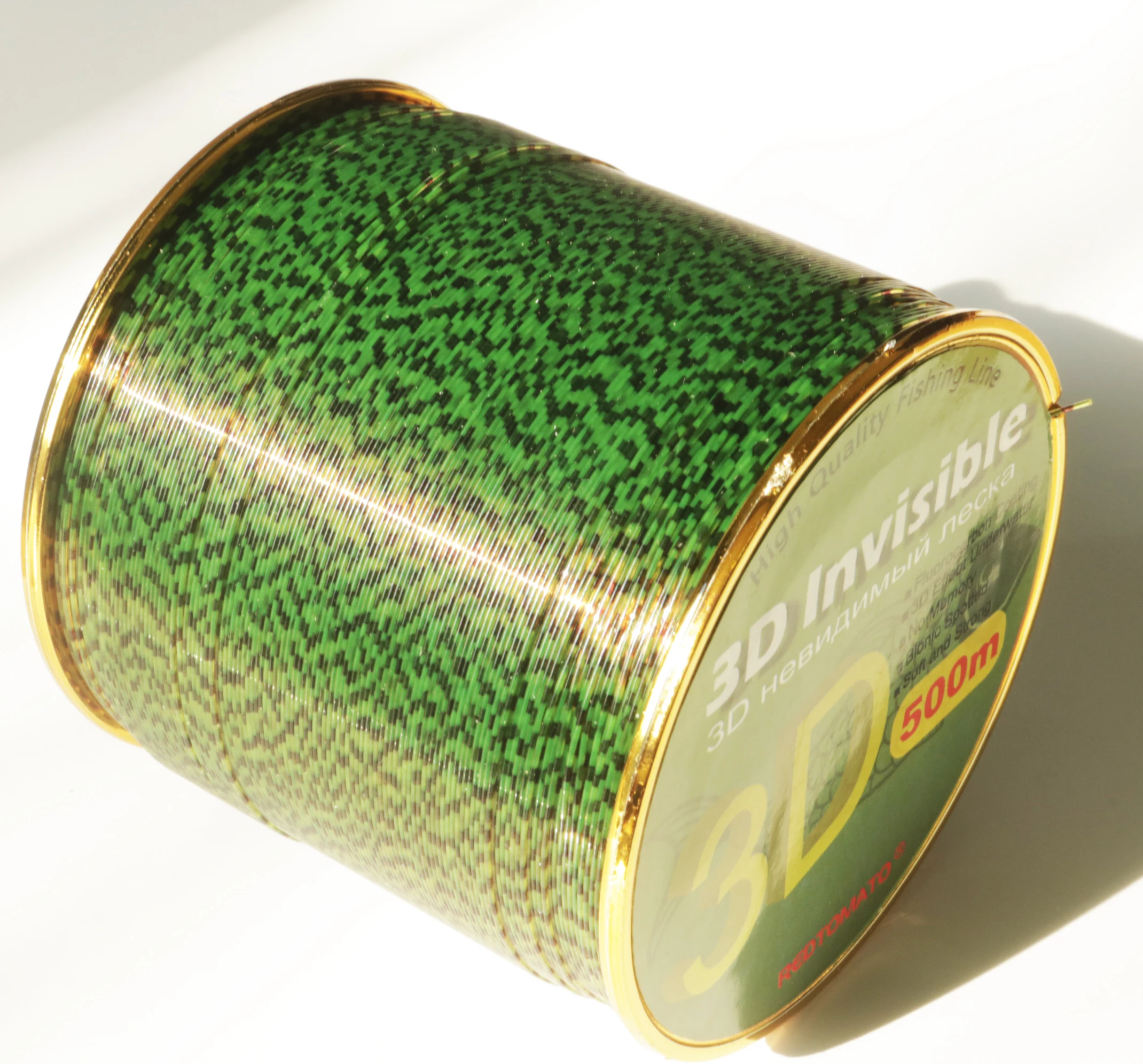 Sedal de pesca de carpa superfuerte, hilo de pesca de monofilamento con recubrimiento de fluorocarbono, Invisible, 3D, 500m - imagen 2