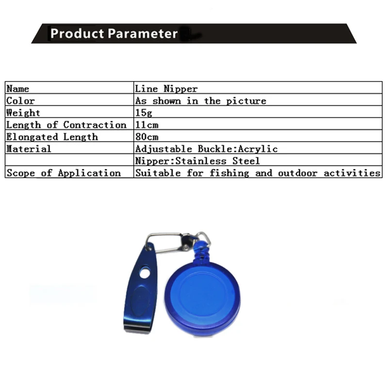 Accesorios de aparejos de pesca al aire libre, cortador de línea de pescado, Clips, alfileres, suministros de pesca, cortadora de línea plegable, tijera, herramientas de pesca - imagen 3
