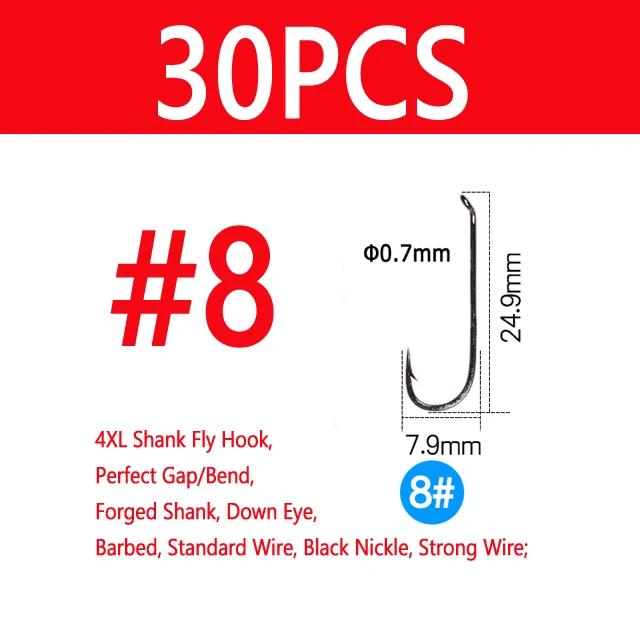 30pcs size 8