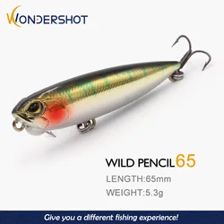 Wondershot D09 Señuelo flotante para lubina con cabeza de serpiente