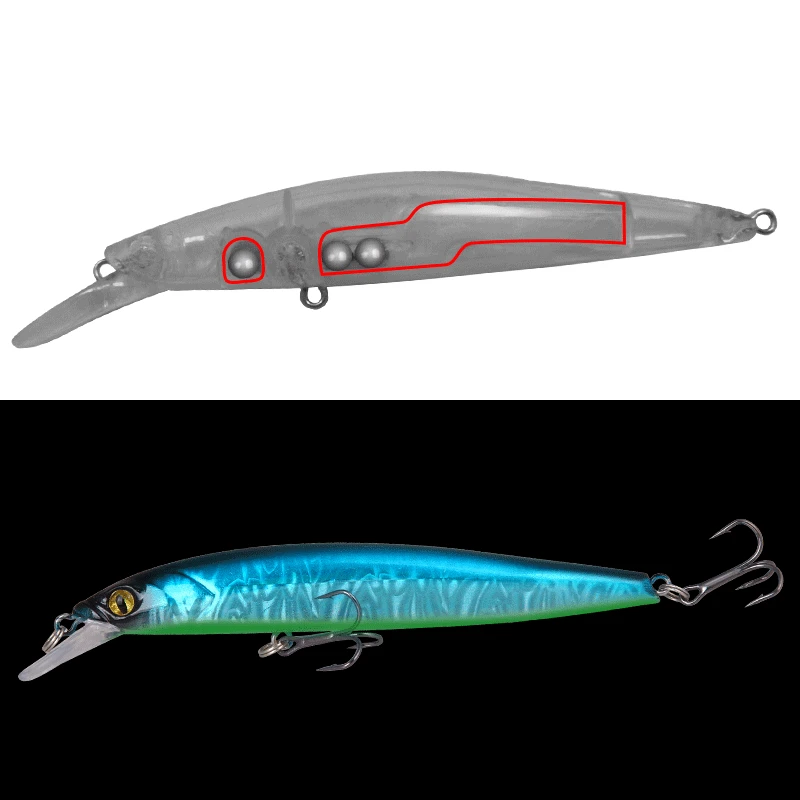 Señuelo de pesca de pececillo luminoso flotante, cebo Artificial duro Wobbler, ojos 3D, carpa, aparejos de pesca, 1 pieza, 7g, 12g - imagen 4