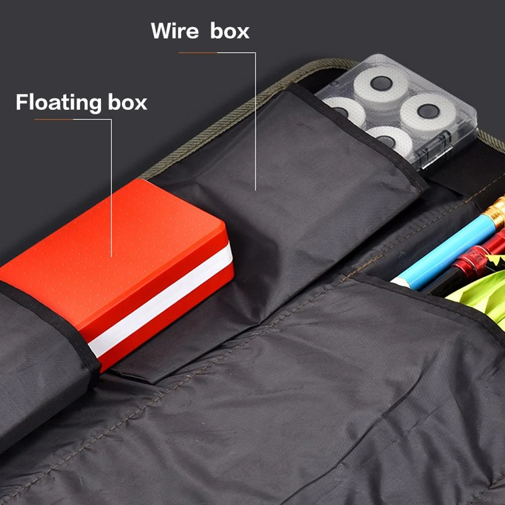 Bolsa para caña de pescar de 150cm, estuche portátil de una sola capa, carrete de pesca, accesorios de almacenamiento de señuelos, bolsa de paraguas plegable enrollable - imagen 5