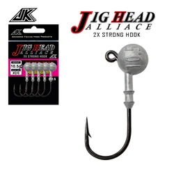 Cabezales Jig Head níquel negro reforzados