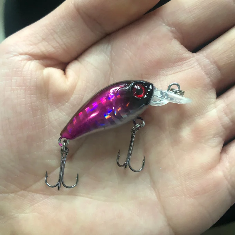 Señuelo de pesca de pececillos, cebo duro Crankbait, Topwater, lubina Artificial Wobbler, accesorios de pesca con mosca japonesa, 45mm, 3,8g, 1 pieza - imagen 2