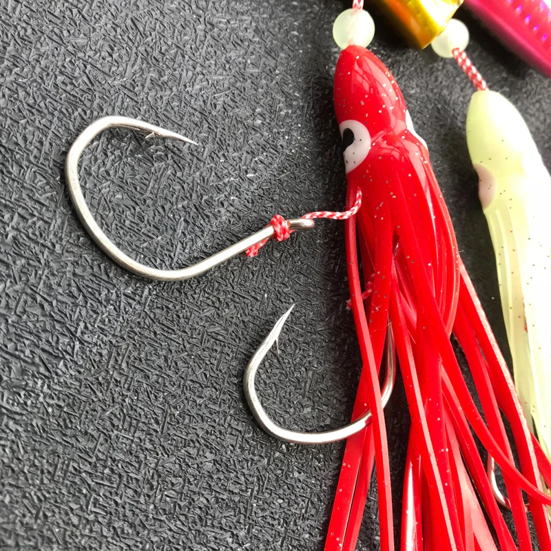 Señuelo de pesca de hundimiento lento, anzuelo de calamar Inchiku de 150g, 180g, 200g, 5 unidades - imagen 4