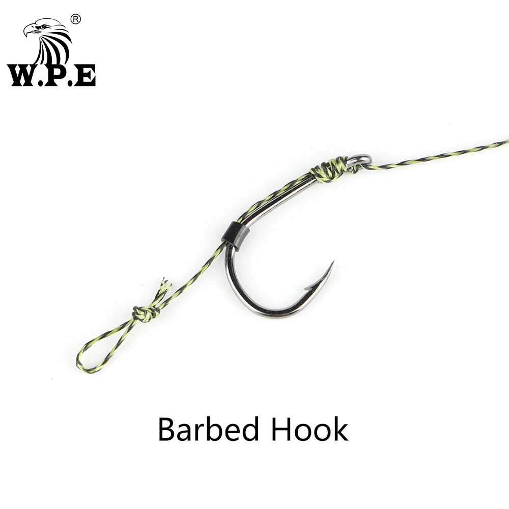 W.P.E-aparejos de Pesca para carpa, 1 paquete/3 unidades, 2 #/4 #/6 #, para el pelo - imagen 5