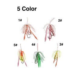 Ganchos de asistencia Kabura Jigging Madai – Faldas silicona y plomo