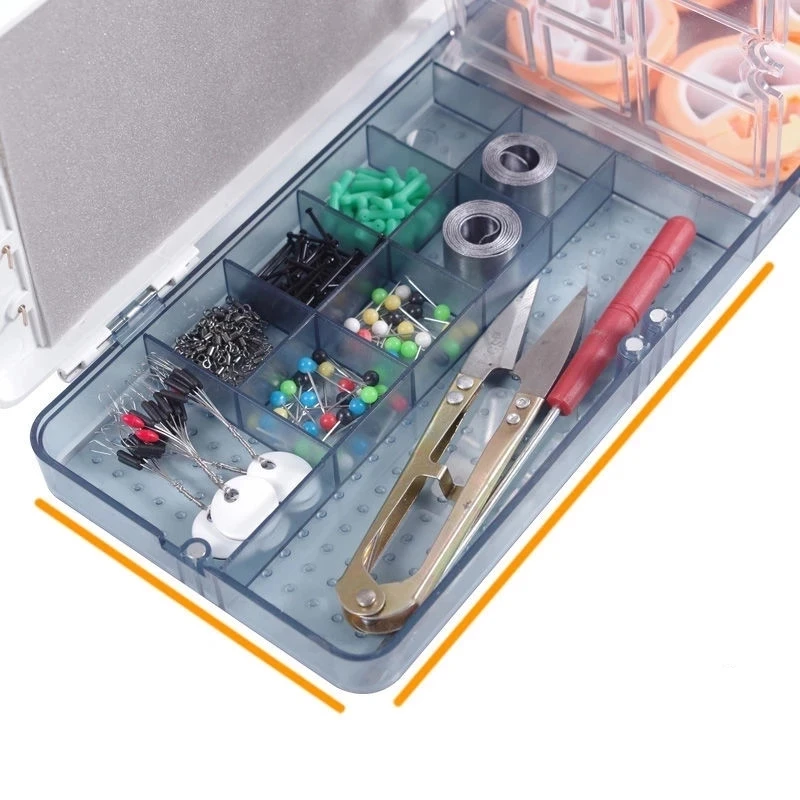 Caja de sedal de pesca flotante multifuncional, tablero de bobinado, accesorios, caja de almacenamiento, cajas de aparejos de pesca profesionales X226G - imagen 4