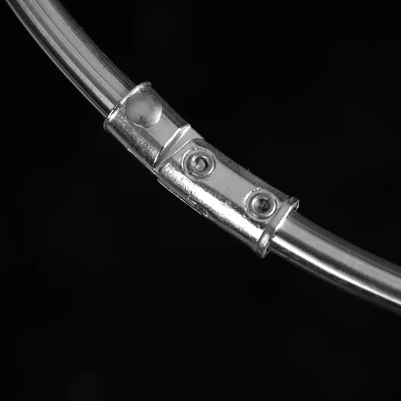 Accesorios de red de pesca, anillo de pesca hueco, Círculo de red de copia plegable de acero inoxidable - imagen 4