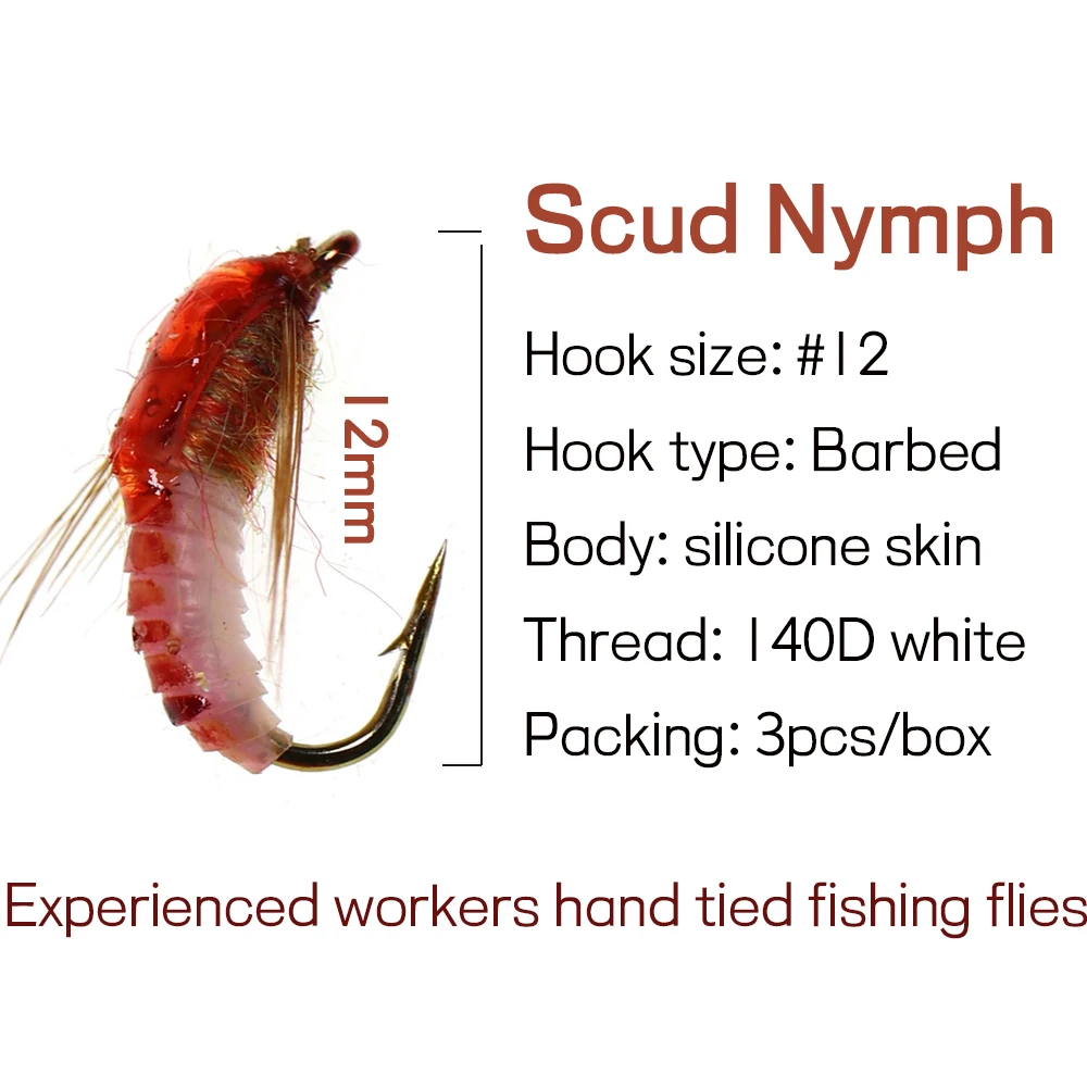 Wifreo-señuelo para pesca de trucha, cebo Artificial de insectos, gusano de atado de moscas realista, 4 piezas - imagen 2