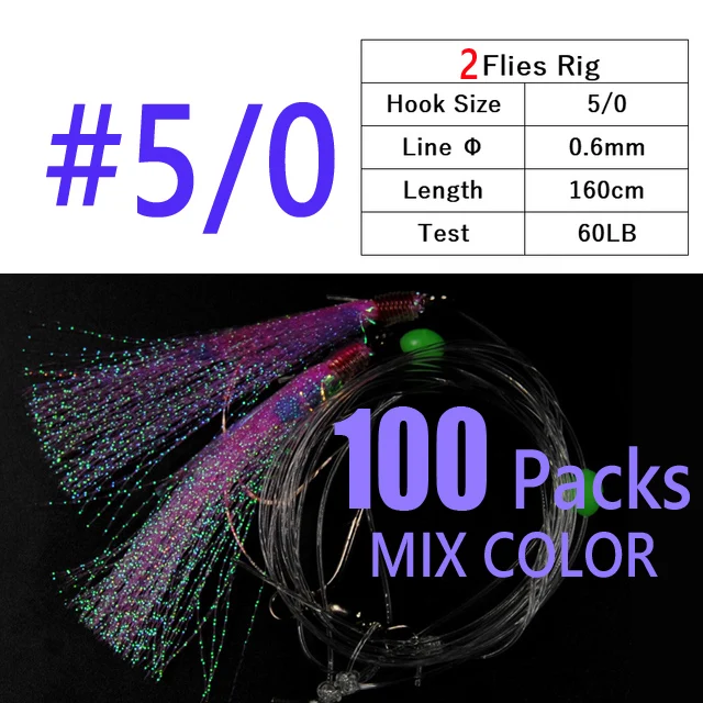 100packs 2 hooks 5l0