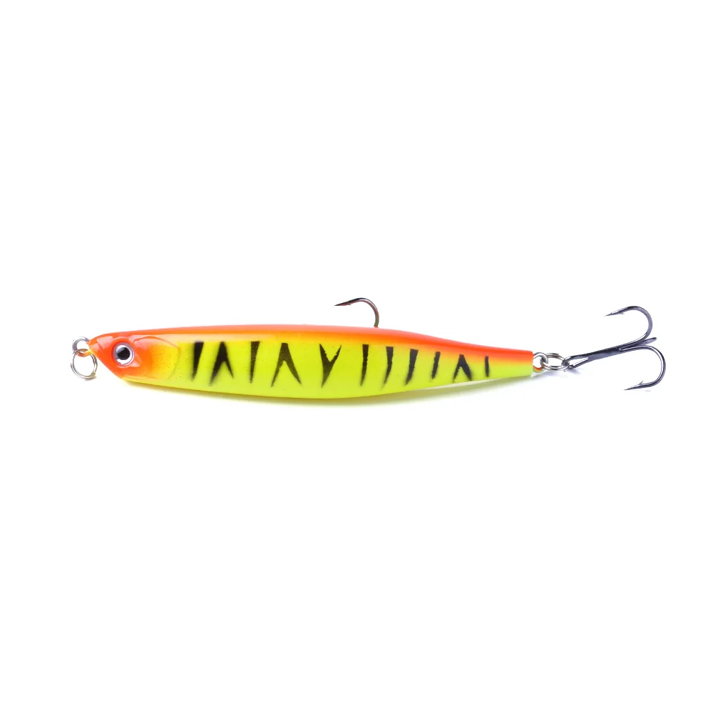 10 Piezas de Señuelos de Pesca Jerkbait Minnow Pencil de 9 cm y 8.2 g, Señuelo Duro # 6 Anzuelos para Lubina, Lucio, Trucha, Perca, Agua Dulce y Salada, Equipo de Pesca - imagen 4