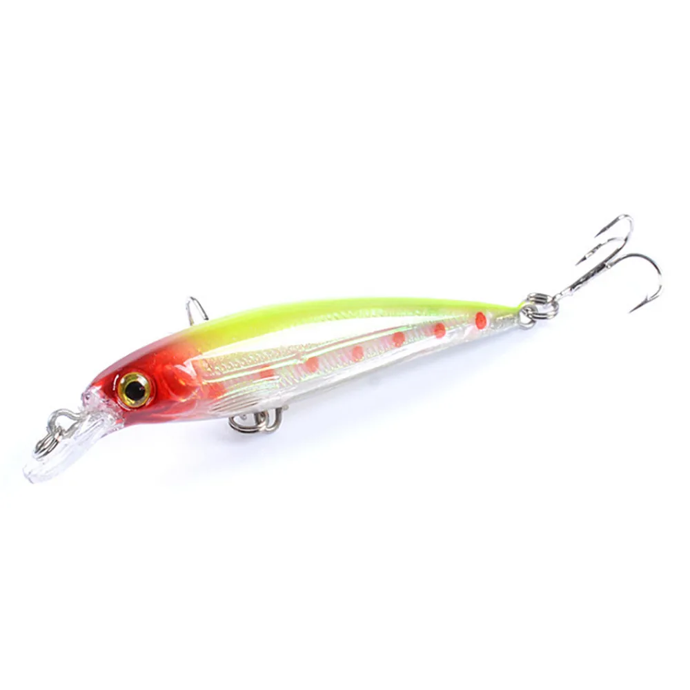 Señuelo de Pesca de pececillos láser, 9cm, 7,3g, cebo Artificial duro flotante, ojos 3D, Wobbler Crankbait, cebos de plástico para Pesca de peces, 1 ud. - imagen 5