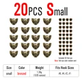 20pcs Small Bronzed