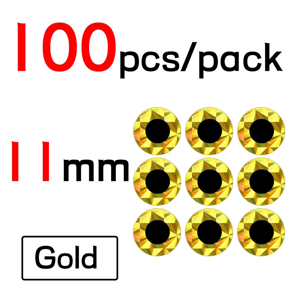 11mm Gold 100pcs