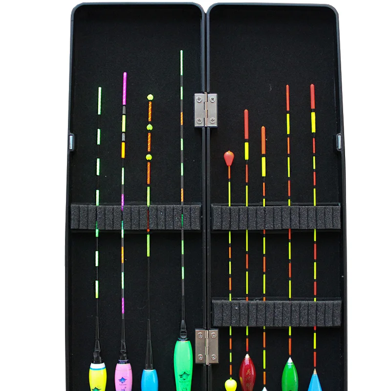 WLPFISHING 9 unids/lote (incluida caja) flotadores de pesca Sensor de gravedad luz nocturna eléctrica flotadores luminosos Bobbers de pesca de verano - imagen 3