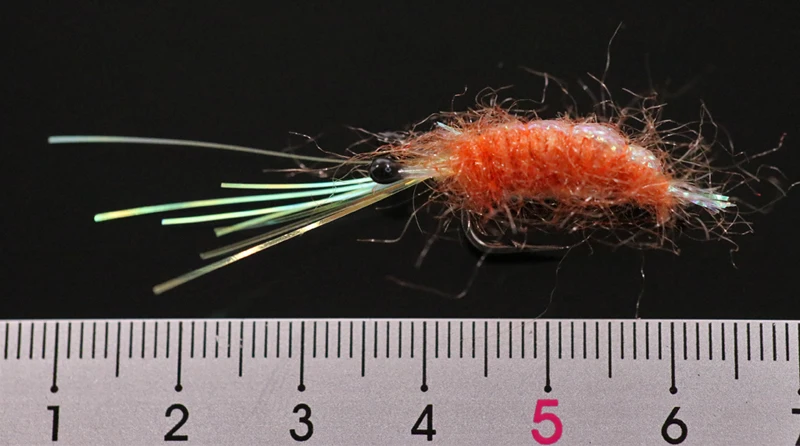 ICERIO-señuelo de trucha de mar Artificial, gambas que se hunden, mosca de agua salada, 5 unidades, #6