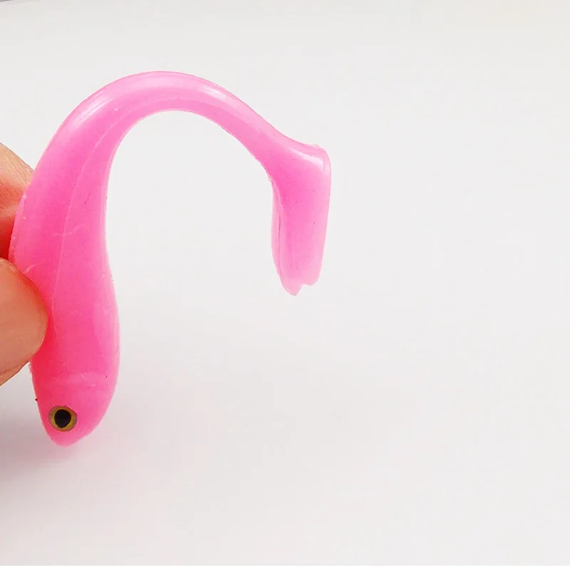 KESFISHING-señuelo suave con aleta de pato, sábalo de 85mm, cola oscilante viva, cebos de Pesca artificiales de silicona, Leurre Souple - imagen 2