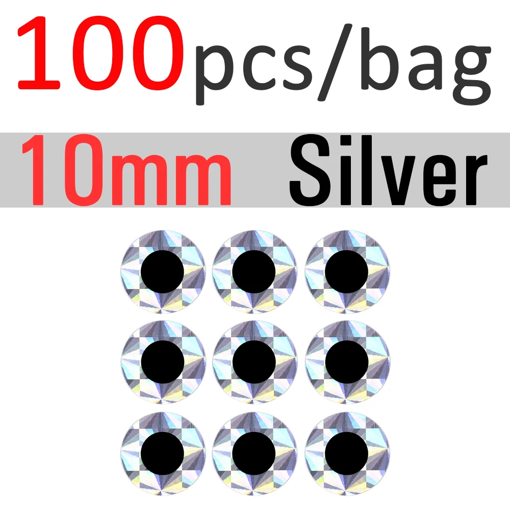 10mm Sliver 100pcs