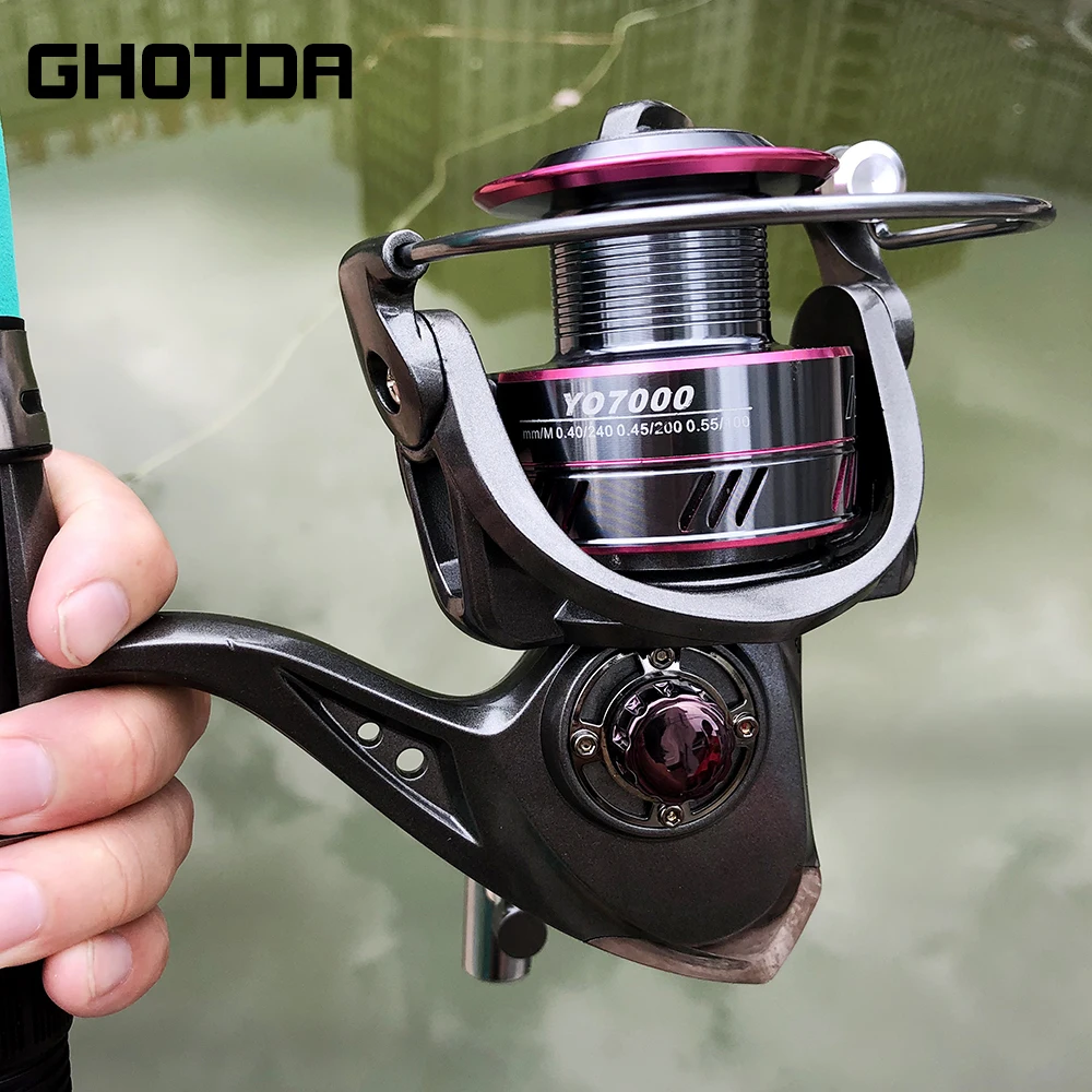 GHOTDA-carrete de pesca giratorio, 5,2: 1, 1000, 2000, 3000, 4000, 5000, 13BB, rueda de carrete de pesca en agua salada - imagen 3