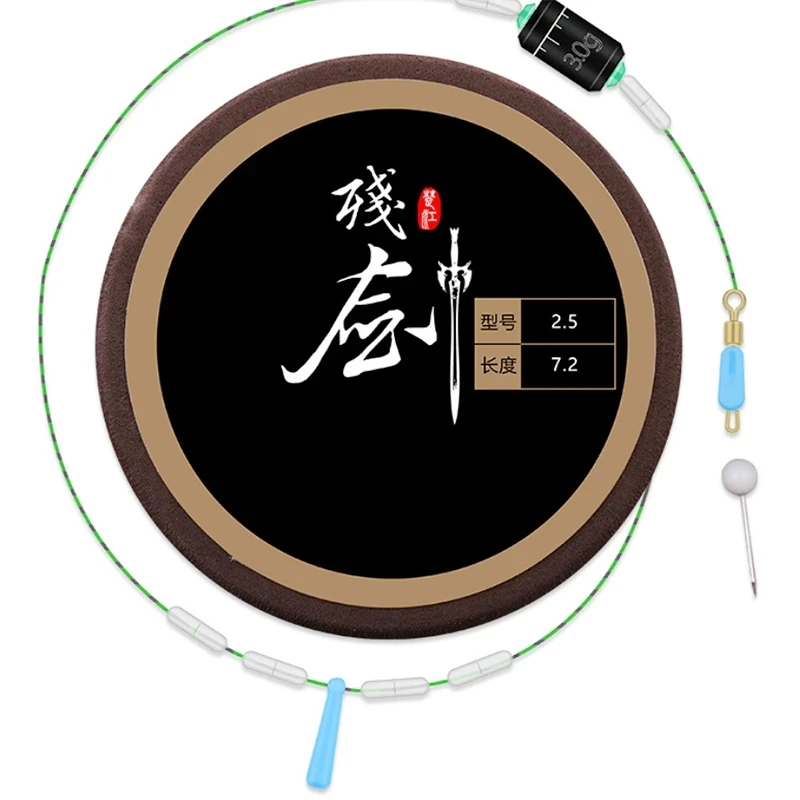 Juego de sedal principal para pesca de Herabuna, tablero de espuma EVA, Kit de sedal de plomo, asiento flotante de pesca de goma, 3 unids/lote - imagen 5