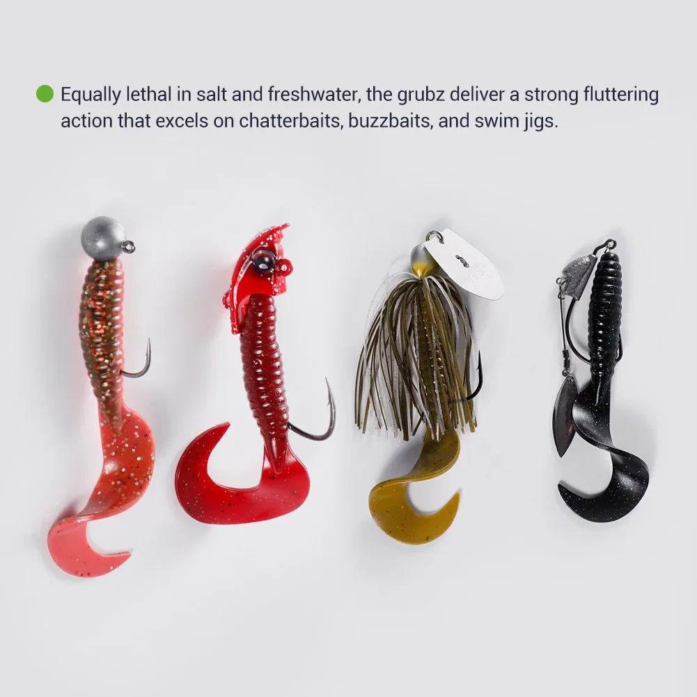 Señuelos de vinilo Bassland – Larva para lucio y jigging - imagen 4