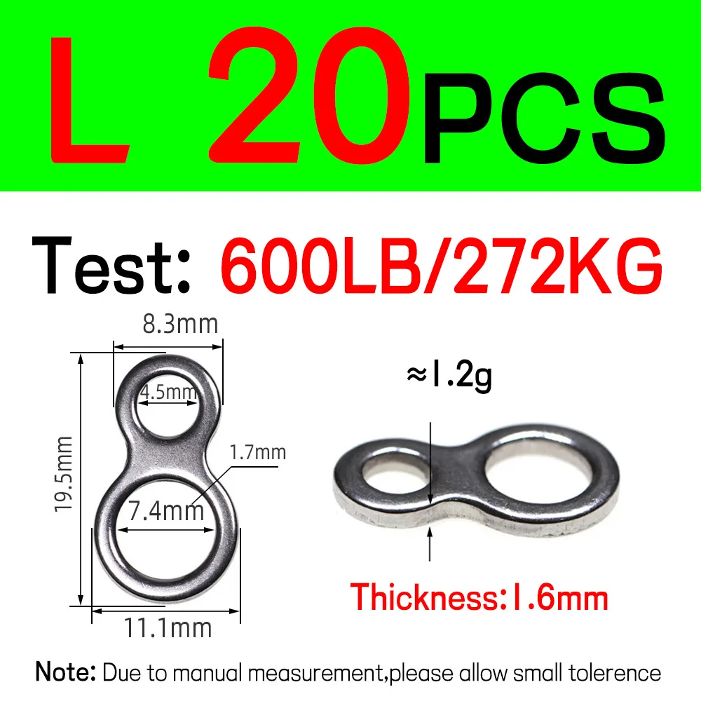 20pcs L 2 ring