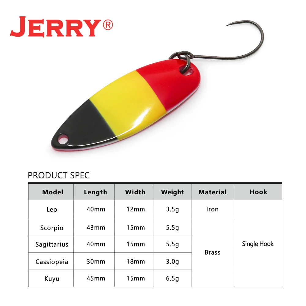 Jerry-señuelo de pesca de Metal ultraligero, Wobblers, cuchara, cebos duros, trucha de salmón, cebo Artificial, Pike, perca, Kit de señuelo giratorio - imagen 4